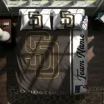 Customized San Diego Padres Mlb Logo Bedding Set Best Selling
