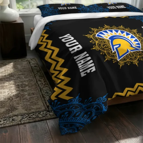 Customized San Jose State Spartans Mandala Lacework Bedding Set Fashion Forward
