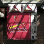 Customized St Louis Cardinals Mlb Logo Bedding Set Best Selling