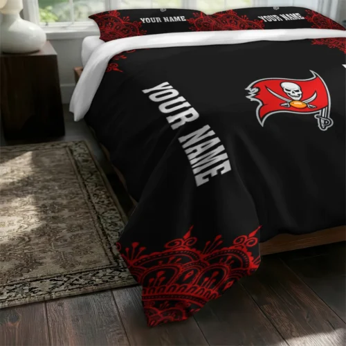 Customized Tampa Bay Buccaneers Mandala Lacework Bedding Set Fashion Forward