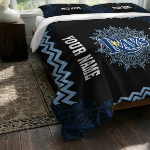 Customized Tampa Bay Rays Mandala Lacework Bedding Set Fashion Forward