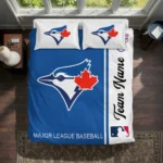 Customized Toronto Blue Jays Mlb Logo Bedding Set Best Selling