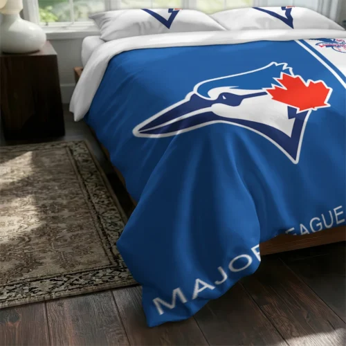 Customized Toronto Blue Jays Mlb Logo Bedding Set Fashion Forward