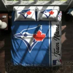 Customized Toronto Blue Jays Mlb Logo Bedding Set Best Selling