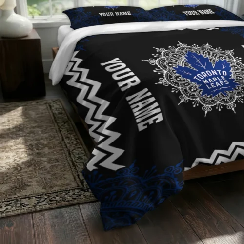 Customized Toronto Maple Leafs Mandala Lacework Bedding Set Fashion Forward