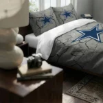Dallas Cowboys Cracked Texture Bedding Set Best Selling