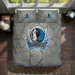 Dallas Mavericks Cracked Texture Bedding Set Best Selling