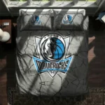 Dallas Mavericks Cracked Texture Bedding Set Best Selling