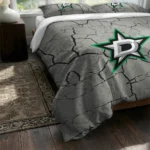 Dallas Stars Cracked Texture Bedding Set Best Selling