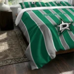 Dallas Stars Stripe Style Bedding Set Best Selling