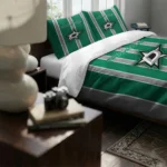 Dallas Stars Stripe Style Bedding Set Best Selling
