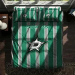 Dallas Stars Stripe Style Bedding Set Best Selling