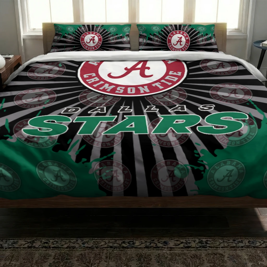 Dallas Stars Sunburst Splatter Bedding Set Latest Model Dallas Stars Sunburst Splatter Bedding Set Latest Model