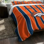 Denver Broncos Stripe Style Bedding Set Best Selling
