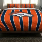 Denver Broncos Stripe Style Bedding Set Best Selling