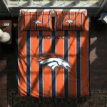 Denver Broncos Stripe Style Bedding Set Best Selling