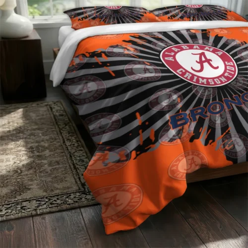 Denver Broncos Sunburst Splatter Bedding Set Fashion Forward