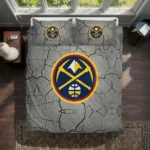 Denver Nuggets Cracked Texture Bedding Set Best Selling