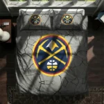 Denver Nuggets Cracked Texture Bedding Set Best Selling