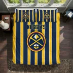 Denver Nuggets Stripe Style Bedding Set Best Selling