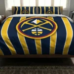 Denver Nuggets Stripe Style Bedding Set Best Selling