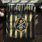 Denver Nuggets Stripe Style Bedding Set Best Selling