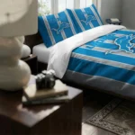 Detroit Lions Stripe Style Bedding Set Best Selling