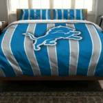 Detroit Lions Stripe Style Bedding Set Best Selling