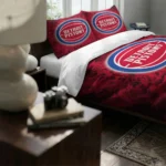 Detroit Pistons Red Mist Bedding Set Best Selling
