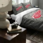 Detroit Red Wings Cracked Texture Bedding Set Best Selling