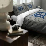 Detroit Tigers Cracked Texture Bedding Set Best Selling