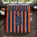 Detroit Tigers Stripe Style Bedding Set Best Selling