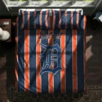 Detroit Tigers Stripe Style Bedding Set Best Selling
