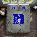 Duke Blue Devils Cracked Texture Bedding Set Best Selling