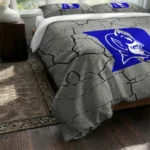 Duke Blue Devils Cracked Texture Bedding Set Best Selling