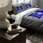 Duke Blue Devils Cracked Texture Bedding Set Best Selling