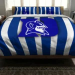 Duke Blue Devils Stripe Style Bedding Set Best Selling