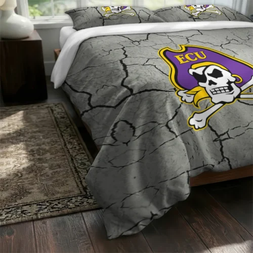 East Carolina Pirates Cracked Texture Bedding Set Fashion Forward