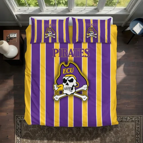 East Carolina Pirates Stripe Style Bedding Set Best Selling