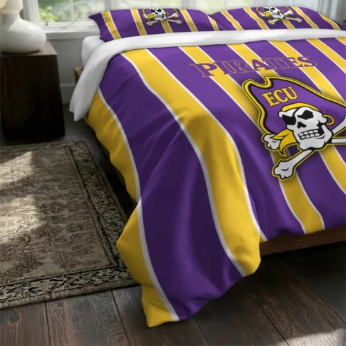 East Carolina Pirates Stripe Style Bedding Set Fashion Forward