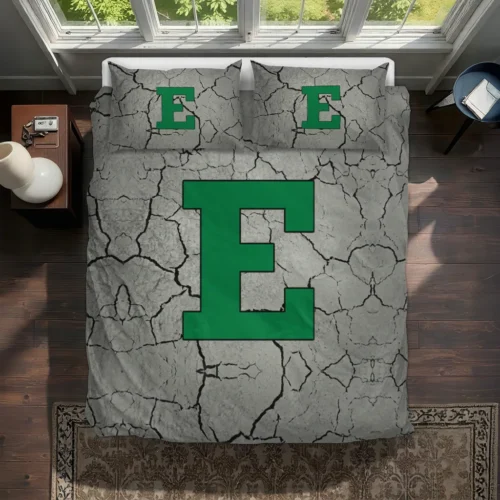 Eastern Michigan Eagles Cracked Texture Bedding Set Best Selling