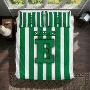 Eastern Michigan Eagles Stripe Style Bedding Set Best Selling