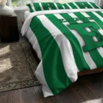Eastern Michigan Eagles Stripe Style Bedding Set Best Selling