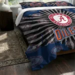 Edmonton Oilers Sunburst Splatter Bedding Set Best Selling