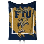 fiu panthers block border blue quilt blanket best selling.webp