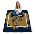 fiu panthers block border blue quilt blanket best selling.webp
