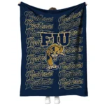 fiu panthers bold red blue quilt blanket best selling.webp