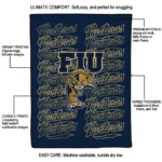 fiu panthers bold red blue quilt blanket best selling.webp