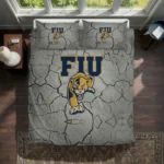 Fiu Panthers Cracked Texture Bedding Set Best Selling