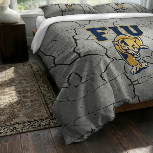 Fiu Panthers Cracked Texture Bedding Set Fashion Forward